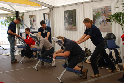 Tandemtocht 2009 - massage
