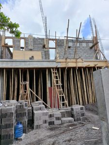 Foto’s van bouw van de nieuwe leslokalen